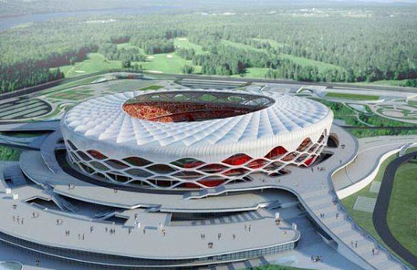 山东枣庄市民中心体育场